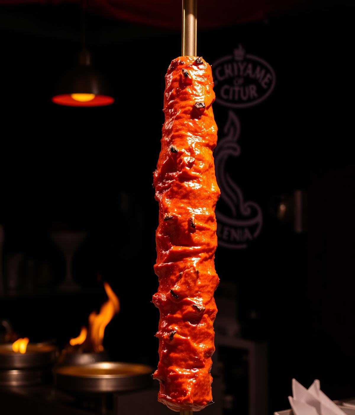 Rożen z mięsem kebab